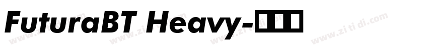 FuturaBT Heavy字体转换
